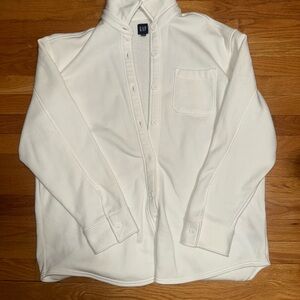 GAP White Button up shacket